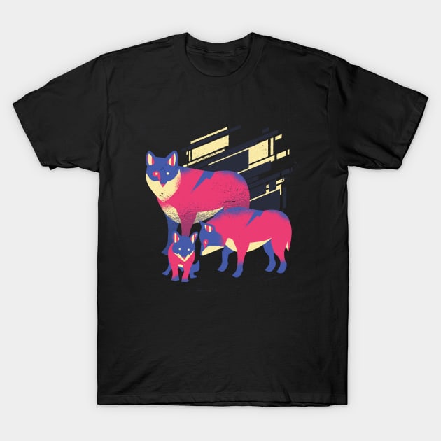 Wolf Family T-Shirt by LR_Collections